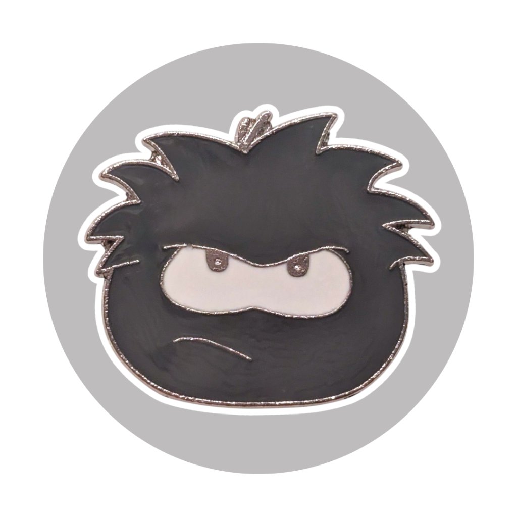 Club Penguin Disney Pin Grey Puffle